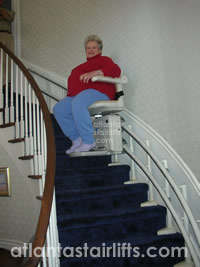 Sterling 2000 Stairlift installed by Atlanta Stairlifts